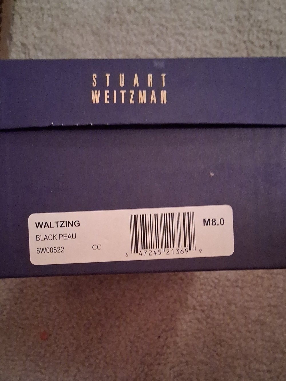 Stuart Weitzman Black Kitten Heel